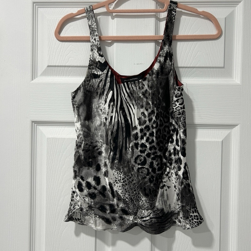 Josie Natori 100% Silk Tank Top Sleeveless Camisole Women's Size XS Luxury‎